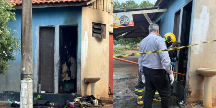 Homem morre carbonizado em banheiro de conveniência; polícia investiga incêndio
